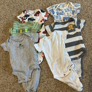 Assorted Baby Onesies Set - Carters and Gerber Brand